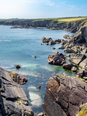 St non's bay, Pembrokeshire coast in Wales, United Kingdom